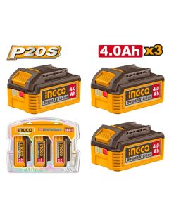 Akumulatorski set baterija COSLI251296E 3x4,0Ah SUPER INGCO