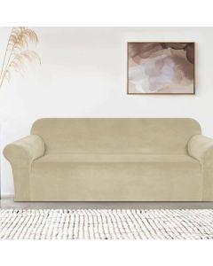 BLUE BELL Rastegljiva navlaka za trosed 185-230cm Velvet, krem - 50205-1