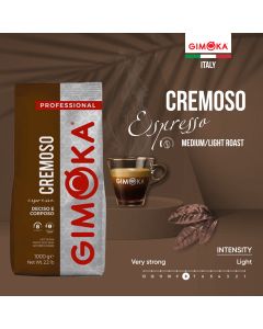 GIMOKA Pržena kafa u zrnu PROFESSIONAL CREMOSO 1000G - 43887100690662