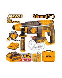 Akumulatorska čekić bušilica CRHLI202682E 2,5J 2x4,0Ah SUPER INGCO