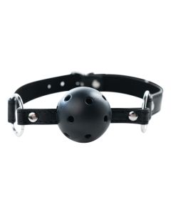 Crna kugla za usta sa rupicama Black Breathable Ball Gag - ff001011