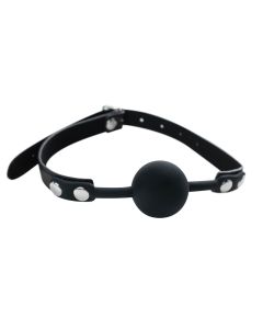 Crna silikonska kugla za usta Black Silicone Ball Gag - ff001013