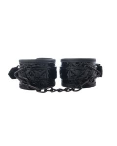 Crne lisice za ruke sa crnim lancem Black Wrist Cuffs - ff001032