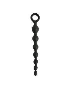 Crne silikonske analne kuglice krug - ft001098