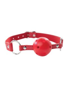 Crvena kugla za usta sa rupicama Red Breathable Ball Gag - ff001012
