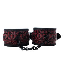 Crvene lisice za ruke sa crnim lancem Red Wrist Cuffs - ff001033