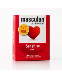 Masculan 3+1 gratis Sensitive Type 1 – kondomi