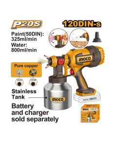 Akumulatorski pištolj za farbanje CSGLI20041 20V Solo SUPER INGCO