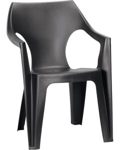 KETER Baštenska stolica Dante lowback, grafit