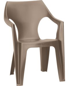 KETER Baštenska stolica Dante lowback, kapućino