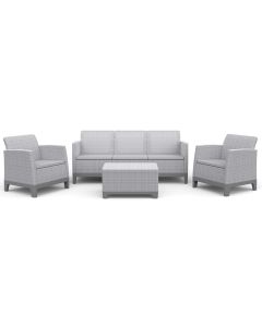 KETER Baštenska garnitura sa box stolom Scandi forma II, siva