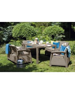 KETER Baštenski set Corfu Fiesta, Pe-ratan, kapućino - CU 227586