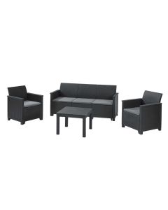 KETER Baštenska garnitura Elodie 3 seater, grafit