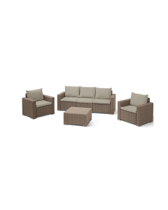KETER Baštenski set California 3 seater, Pe-ratan, kapućino - CU253327