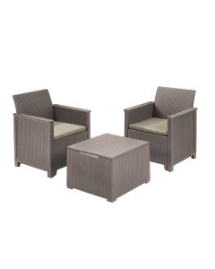 KETER Balkonski set Elodie sa box stolom, kapućino