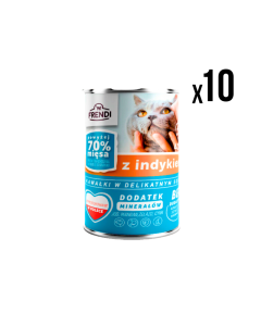 FRENDI Vlažna hrana za mačke Ćuretina 400g 10/1