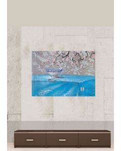 DELTA LINEA Uramljena slika Cvet trešnje 60x80 cm - 6820