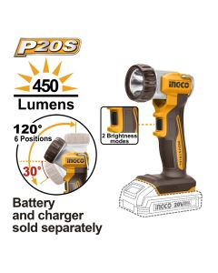 Akumulatorska radna lampa CWLI2058 SOLO SUPER INGCO