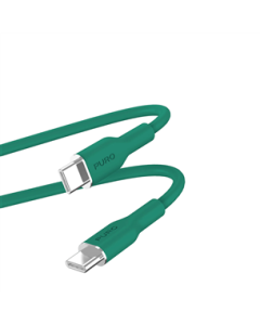 PURO Icon kabal USB-C - USB-C 1.5 m zeleni - 223769