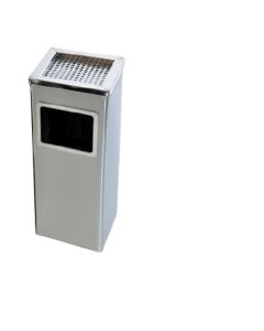 BSM Spoljna četvrtasta kanta za otpatke sa pepeljarom D-032S, inox - D-032S