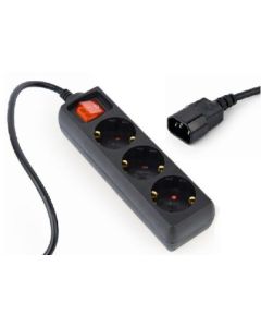 Razvodni kabl za UPS Gembird EG-PSU3-01 C14 - 3x šuko 0,6m