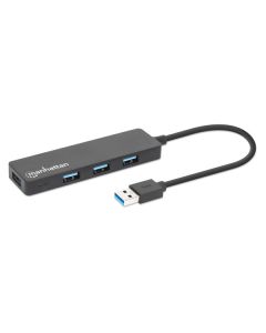 USB HUB 4port Manhattan 164900 3.2 G1/5Gbps/Crni