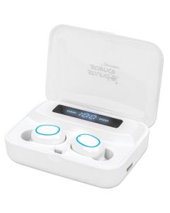 Slušalice TWS Manhattan 180399 Bluetooth 5.0 bele