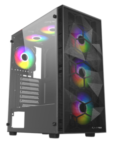 Kuciste Raidmax Talos ARGB window/black, 4x 120mm/Bez Napajanja