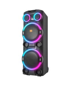 Zvucnik Mikado MD-104KP 200W, 12V 14000mAh USB, Bluetooth, micro SD crni