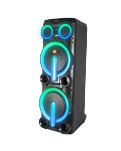 Zvucnik Mikado MD-103KP 200W, 12V 14000mAh USB, Bluetooth, micro SD crni