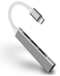 USB HUB Stars Solutions 4 porta USB-C na USB 3.1 sivi