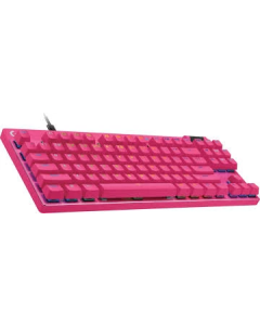 Tastatura žična gaming Logitech PRO X TKL RAPID roze 920-013253