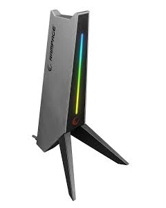 RAMPAGE Nosač za slušalice RM-H20 RGB sivi 35673