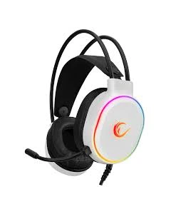 RAMPAGE Slušalice žične gaming ROGUE RGB bele 36120