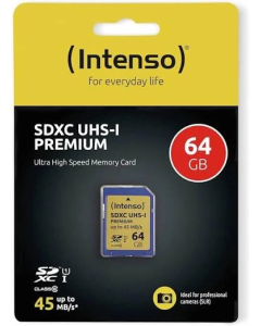 SD Card Intenso 64GB UHS-I Premium 3421490