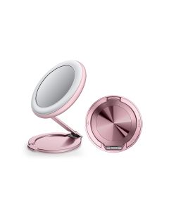 Držač magnetni Ring sa ogledalom za mobilni telefon, roza