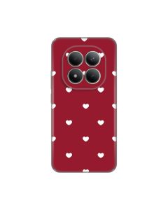 Maska za Xiaomi Redmi Note 15 Pro Plus 5G Burgundy Hearts Silikonska Print Skin