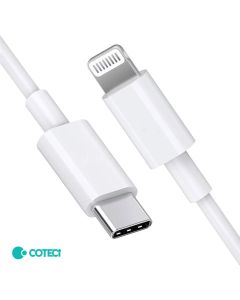 Data kabl Coteci CS2165 3A PD na iPhone lightning beli 1m - 223306