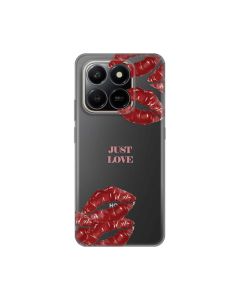 Maska za Honor X7d 4G/400 Smart 5G Just Love Pink Silikonska Print Skin