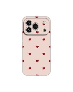 Maska za Honor 600 Pro Beige Hearts Silikonska Print