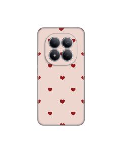 Maska za Xiaomi Redmi Note 15 Pro Plus 5G Beige Hearts Silikonska Print