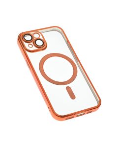 Maska za iPhone 15 6.1 narandzasta Magsafe Lux