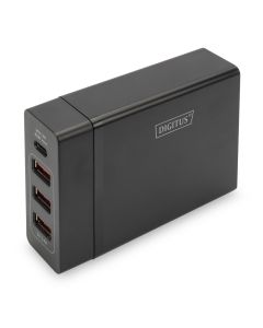 DIGITUS Univerzalni punjač 72W DA-10195,1.2m, crna - DA-10195