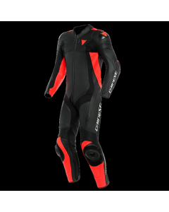 DAINESE Assen 2 1-del perf kožno crn/crn/flu-crv 56 - DAI1513465P7556