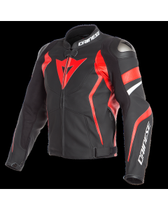 DAINESE Avro 4 kožna jakna crn/crv/bel