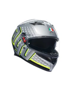 AGV Kaciga k3 fortify siv/crn/flu-žut m - DAI2118381001011M