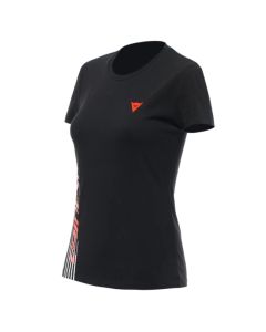 DAINESE Ž majica logo crn/flu-crv l - DAI2896883628L
