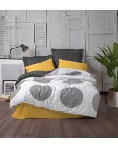 DEKOR DOM Posteljina CB Ranforce double Modern Dappled sari - 038240