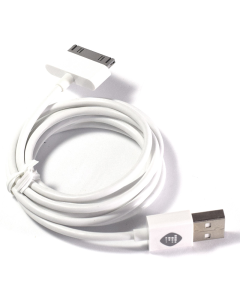 Kabel Teracell Plus iPhone 4 2A beli 1.2m - 019797