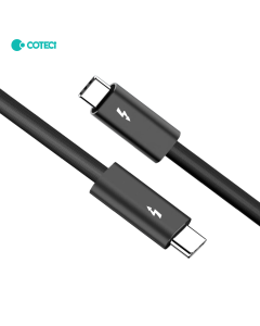 Data kabl Coteci Thunderbolt 87315 40Gbps 100W 8k PD Type C na Type C crni 1m - 223747